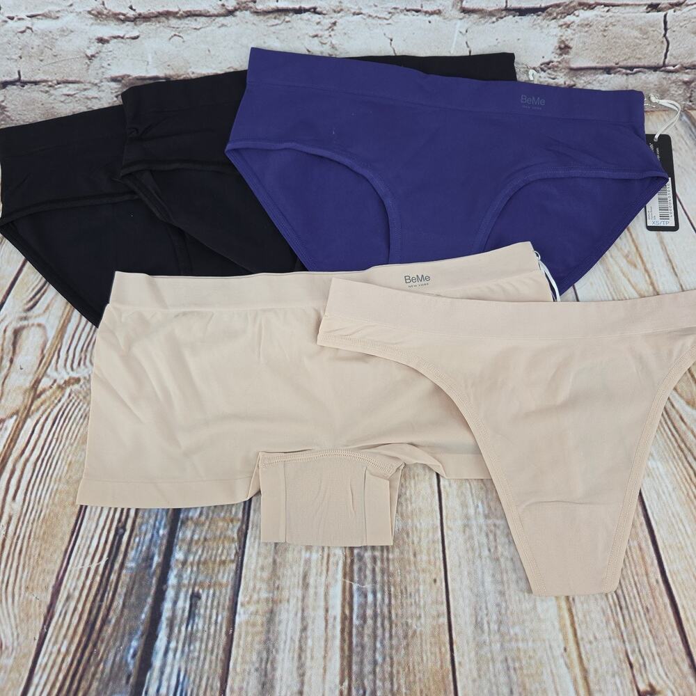 BeMe Underwear Size XS 5 Pair Of Underwear Boy Shorts Thong All NEW
